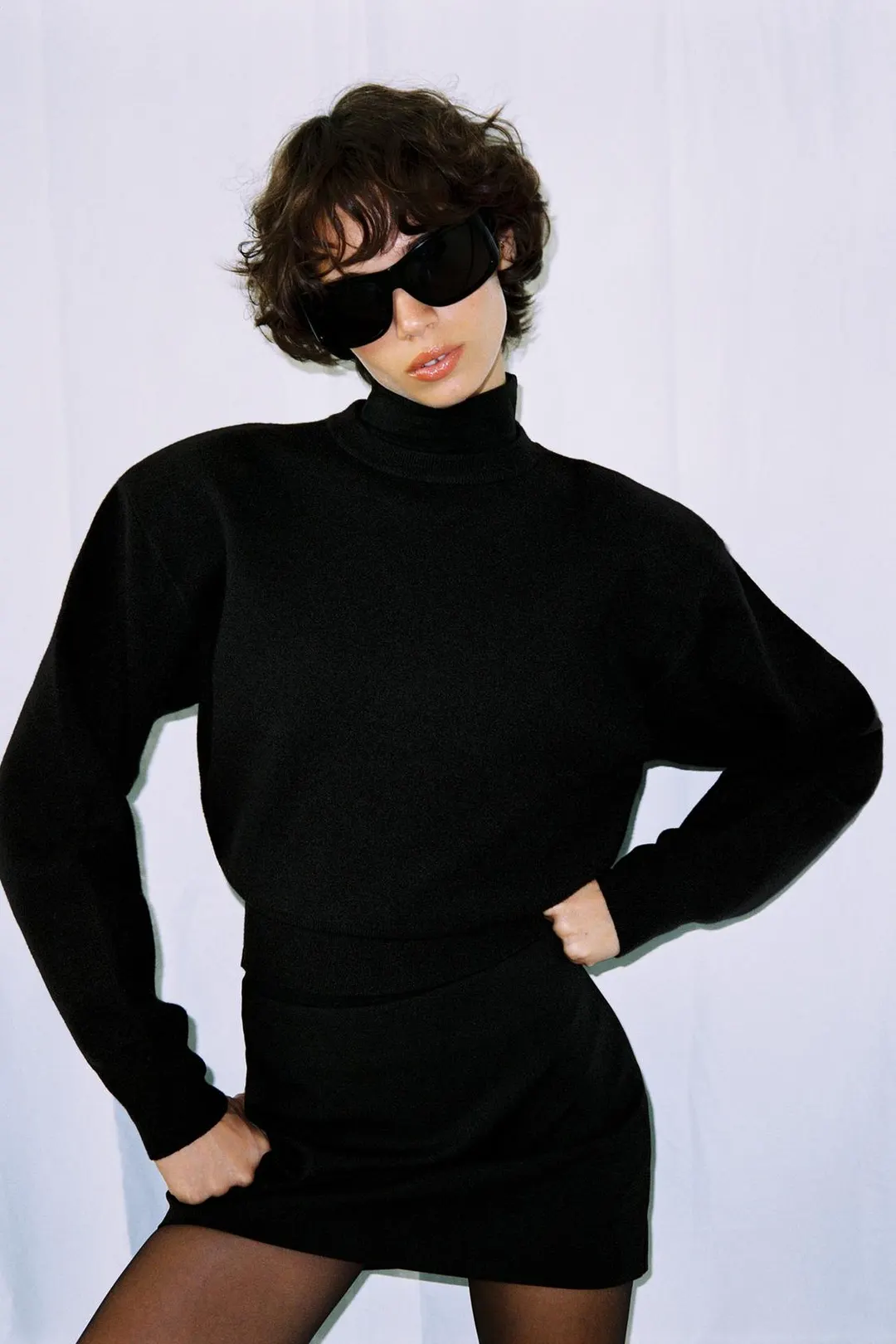 Джемпер с подплечниками, Zara