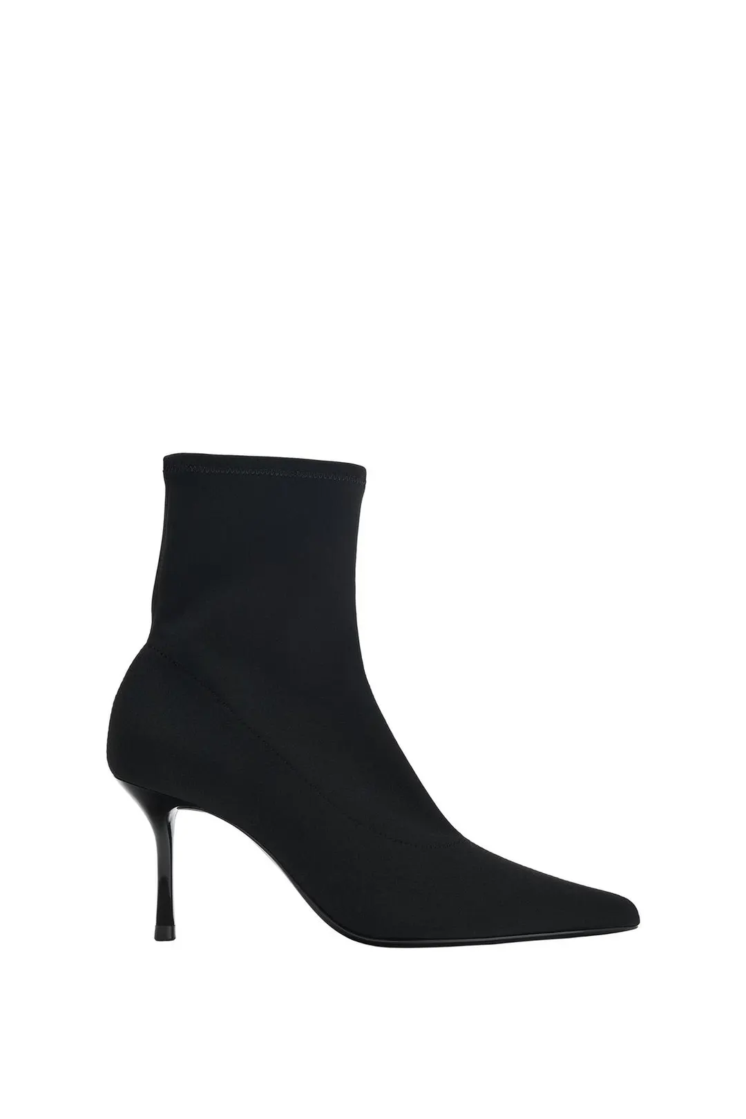 Ботильоны из текстиля на каблуке, Zara