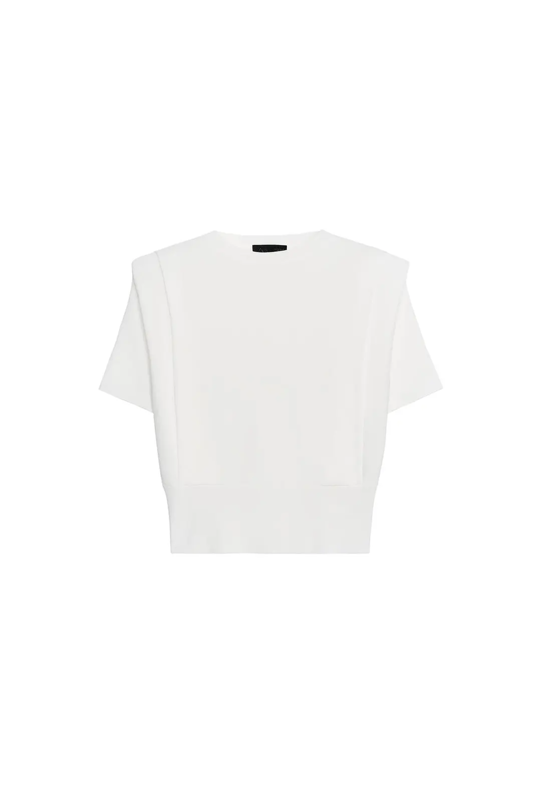 Вязаный топ с подплечниками, Zara