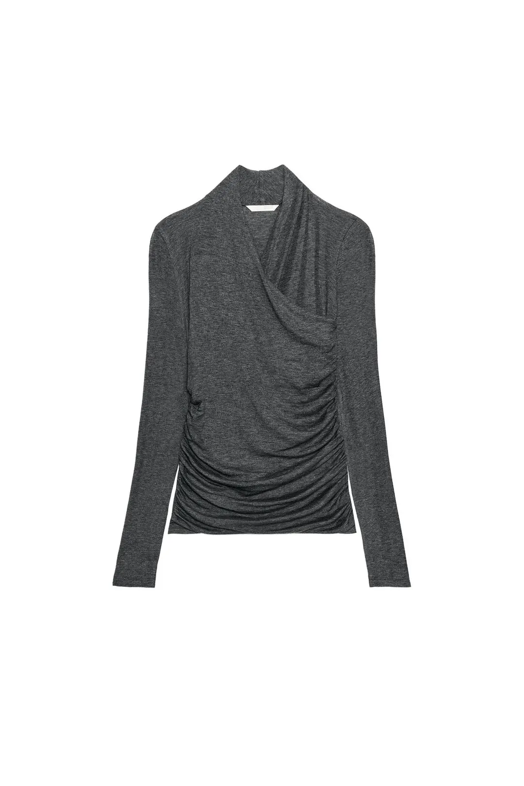 Топ из лиоцелла с драпировкой сбоку, Zara