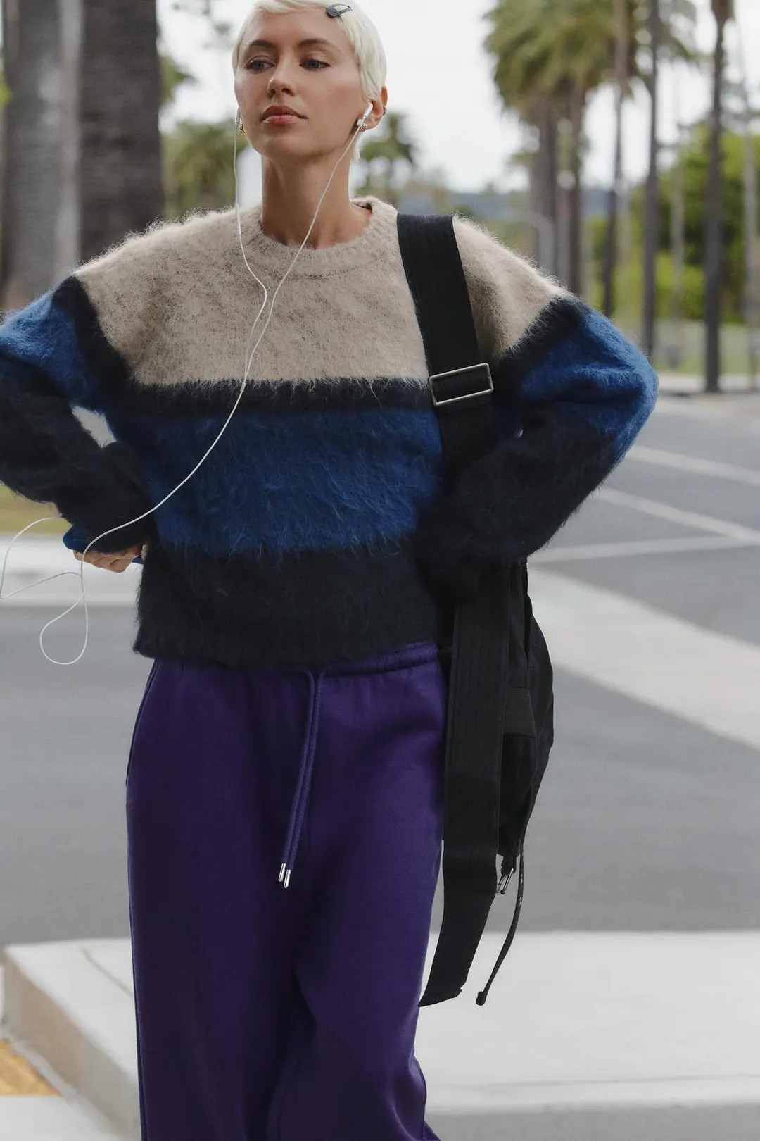 Вязаный свитер в стиле колор-блок, Zara