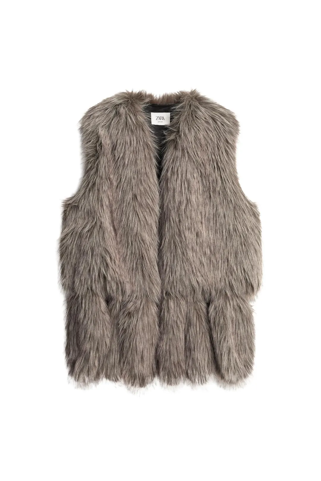 Жилет из искусственного меха с бахромой LIMITED EDITION, Zara