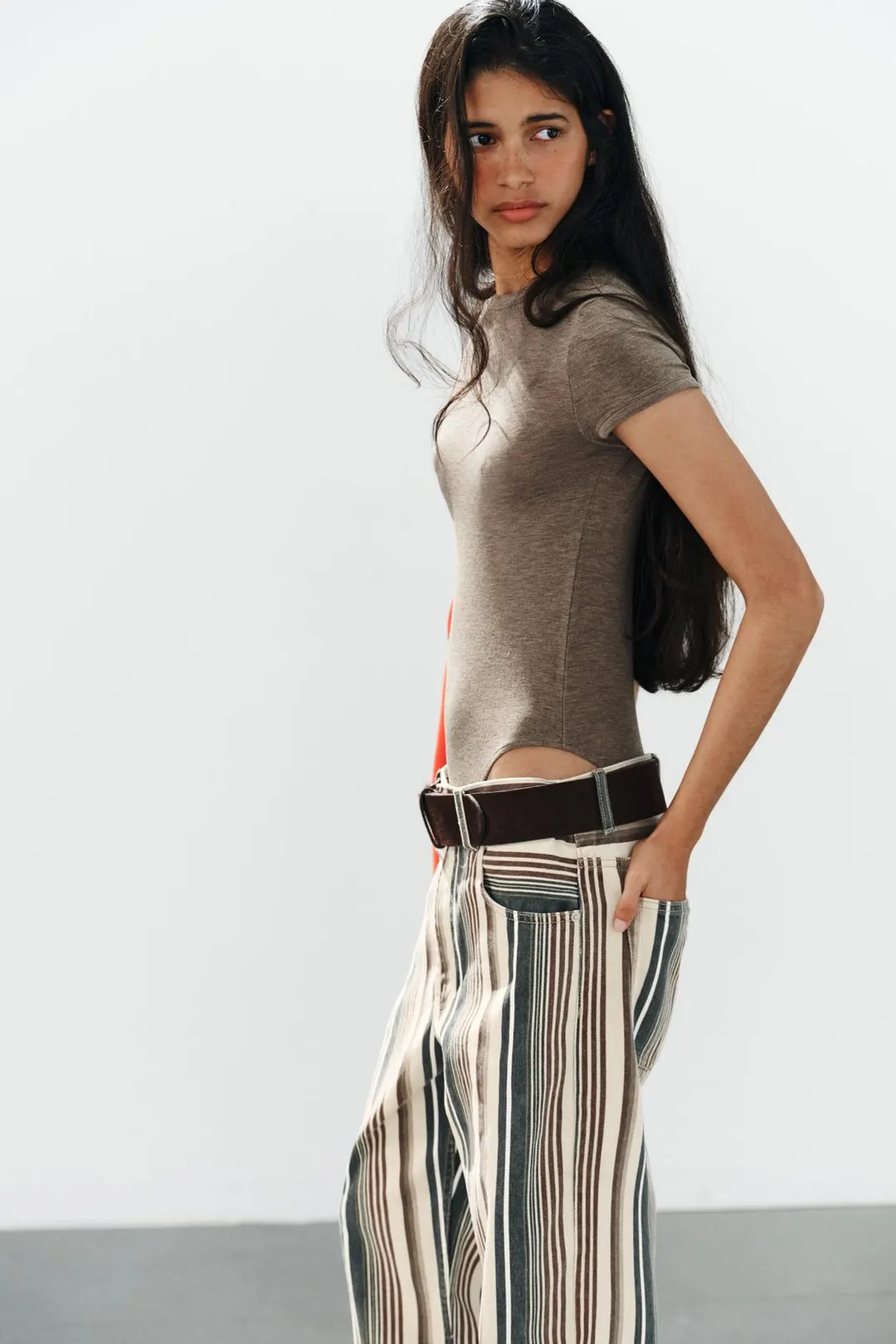 Боди с короткими рукавами, Zara