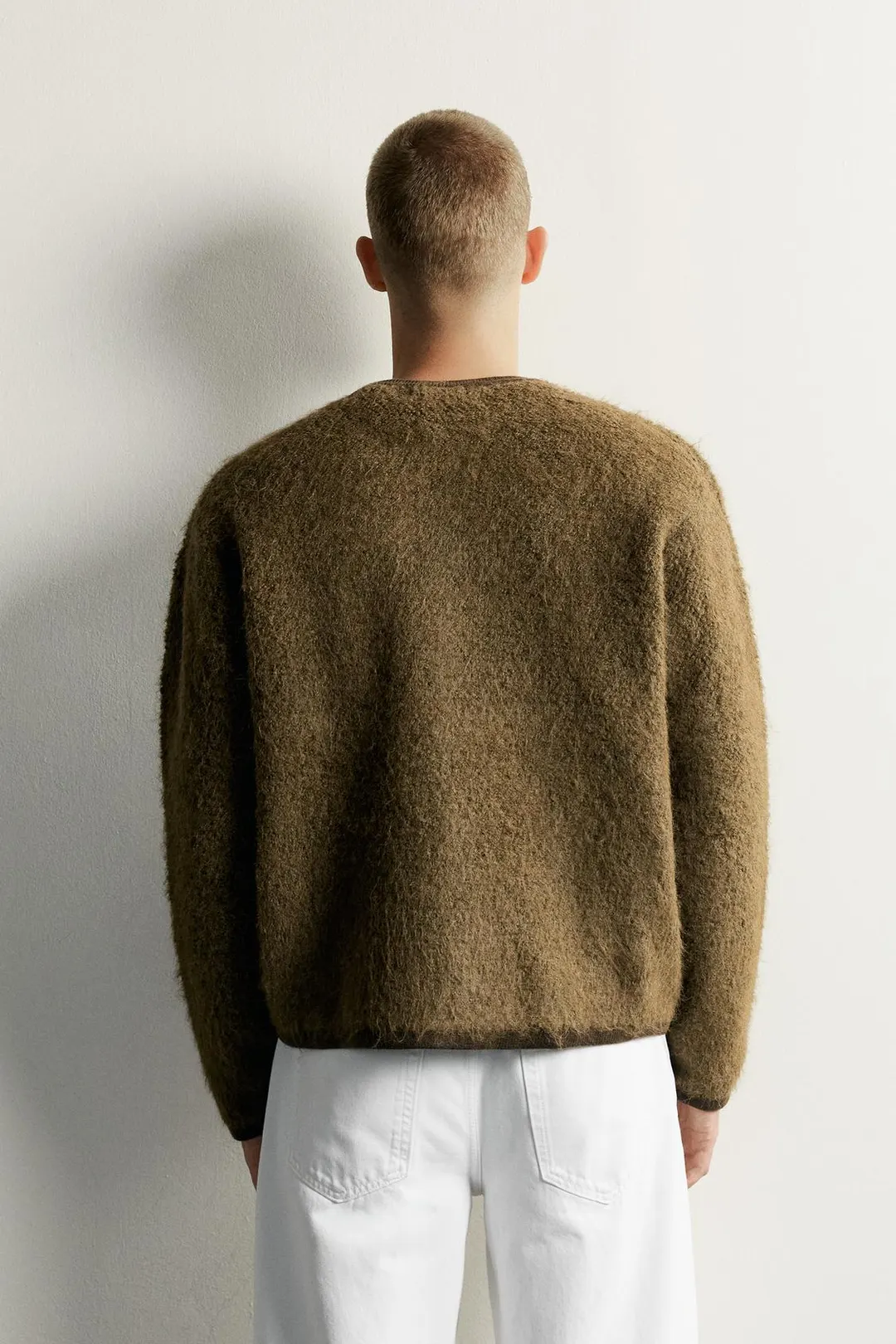 Фактурный кардиган из букле, Zara