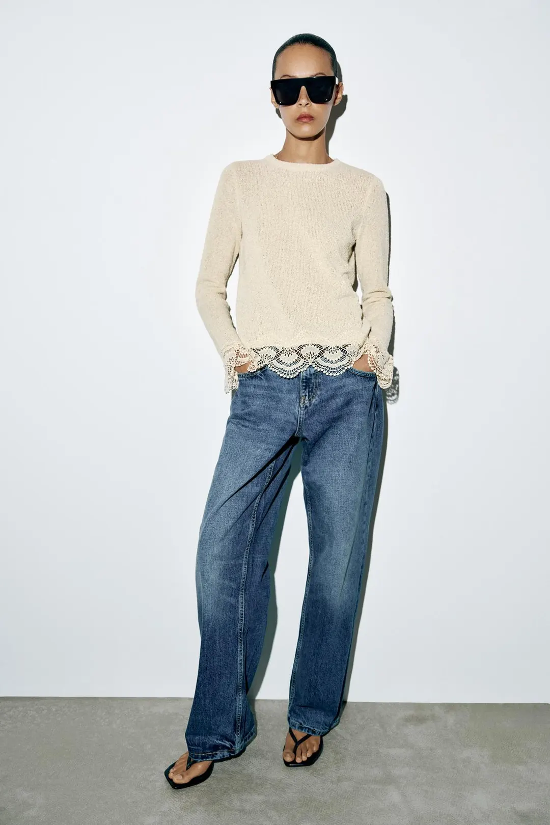 Кружевной топ, Zara