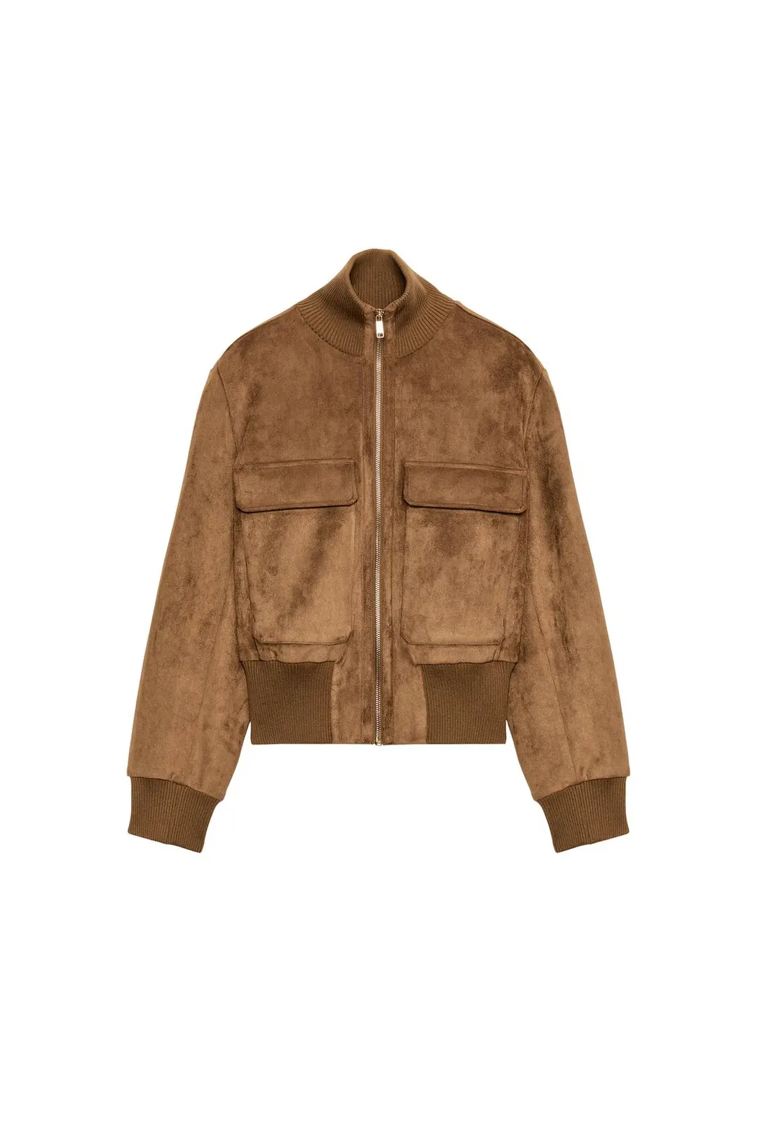 Бомбер из искусственной замши, Zara