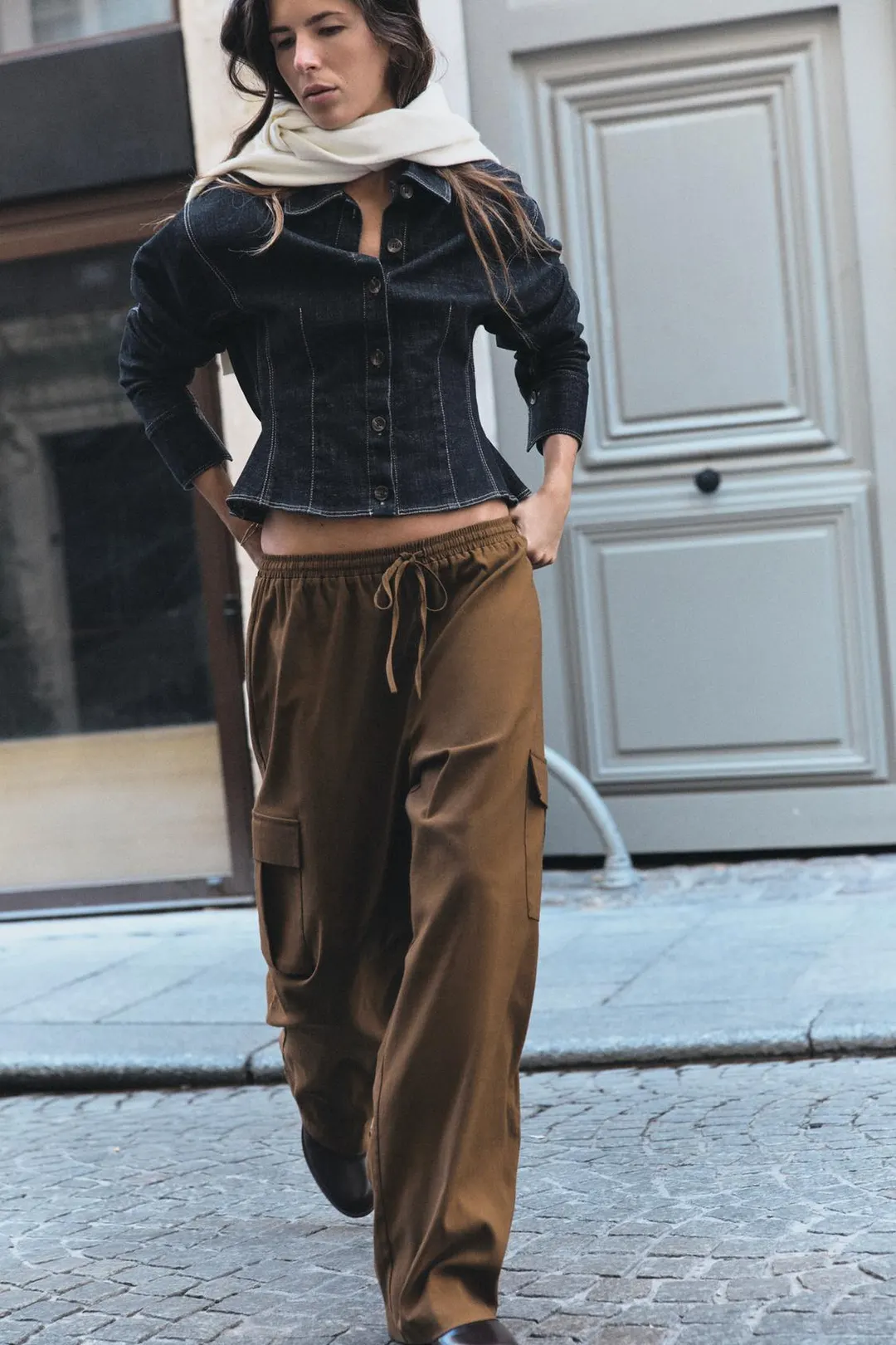 Брюки карго прямого кроя, Zara