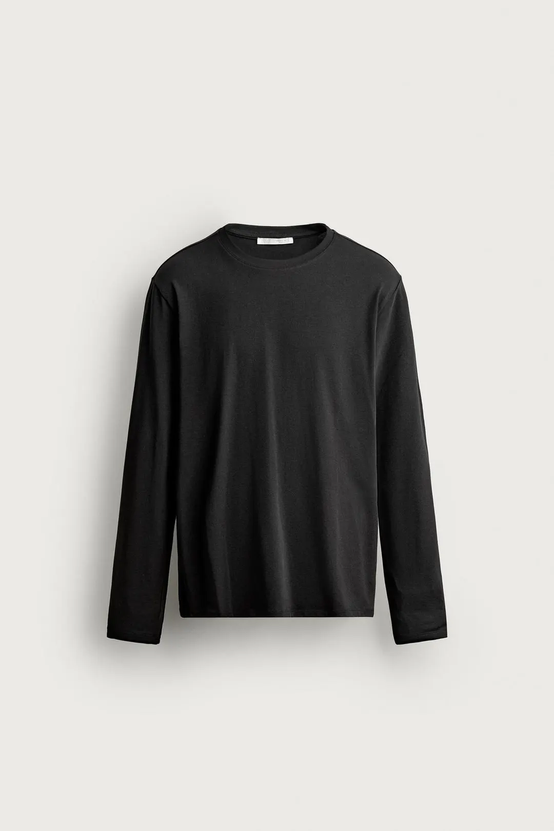 Базовая облегающая футболка с длинными рукавами, Zara