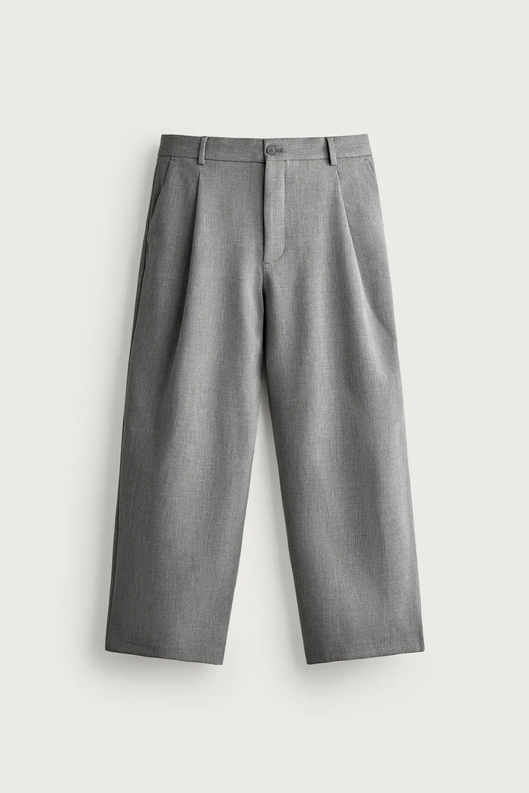 Брюки свободного кроя со складками, Zara