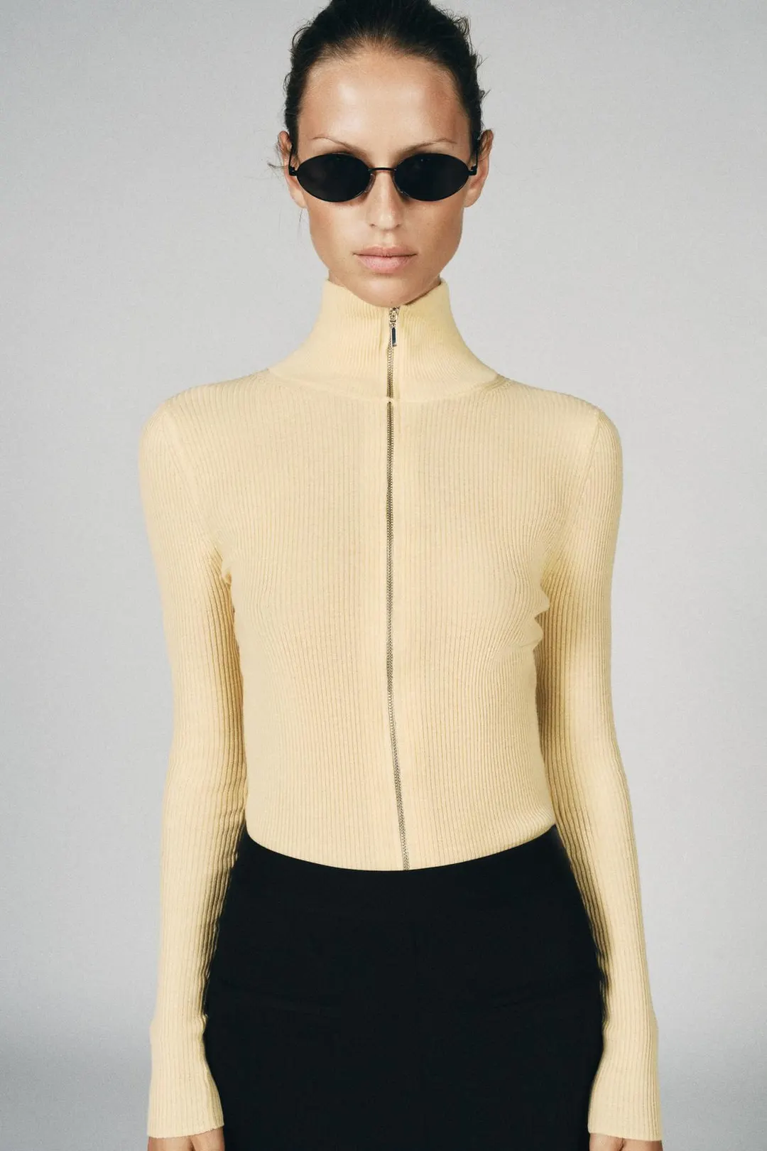 Облегающий кардиган фактурной вязки, Zara