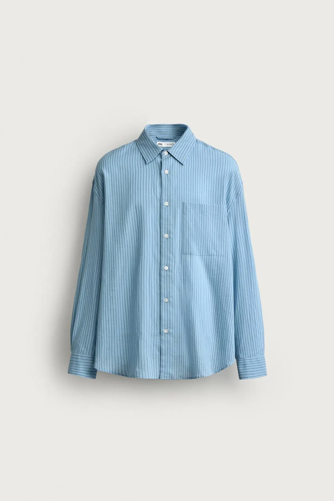 Рубашка свободного кроя в клетку, Zara