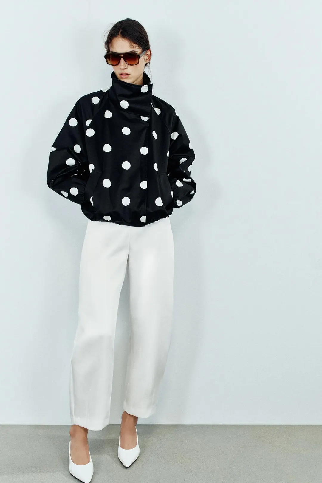 Бомбер в горошек, Zara
