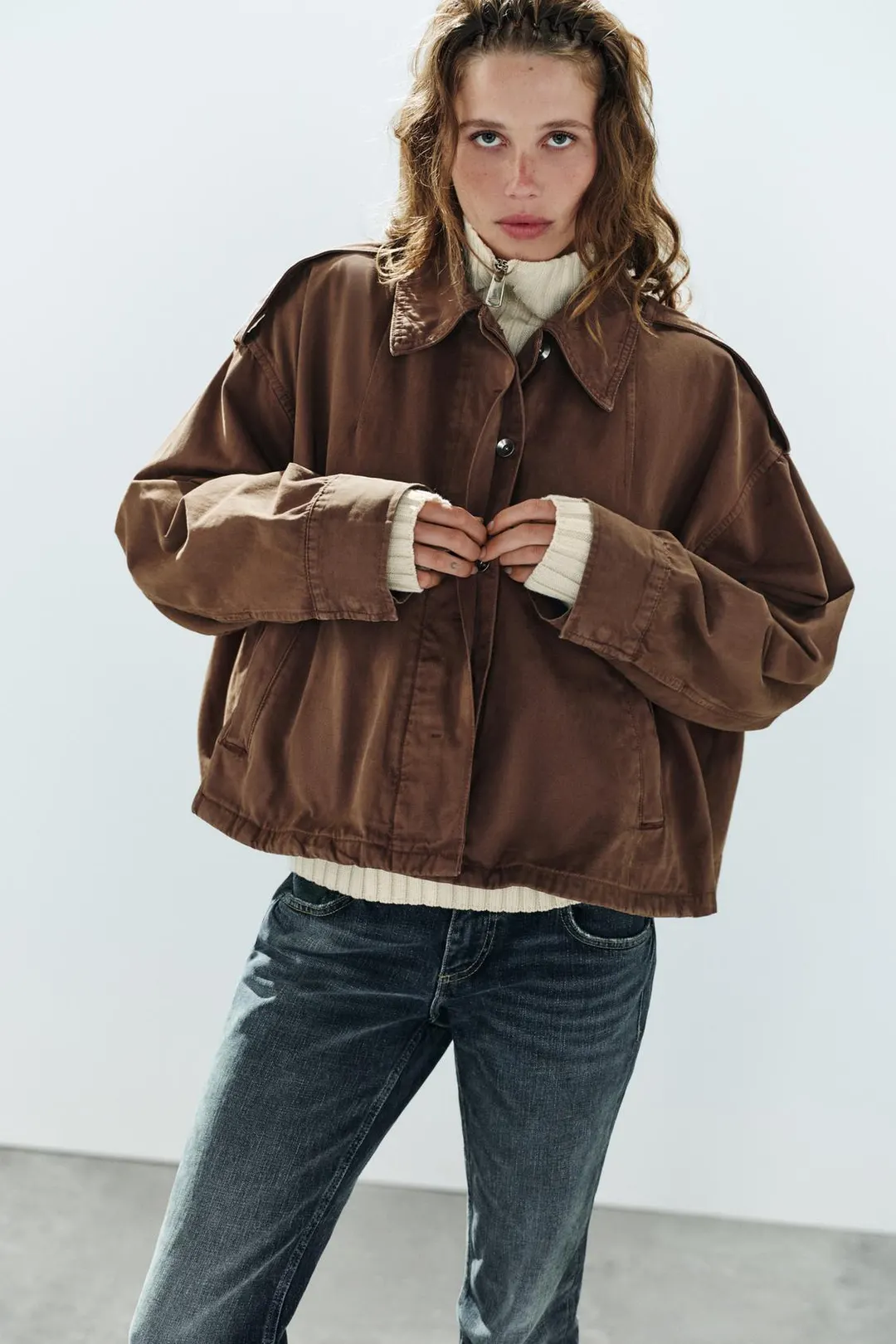 Куртка-накидка с хлястиками, Zara