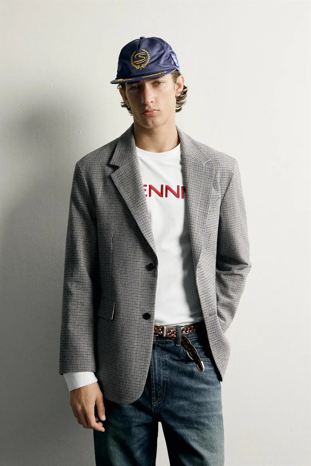 Блейзер стандартного кроя в клетку Ayrton Senna © Senna Brands, Zara