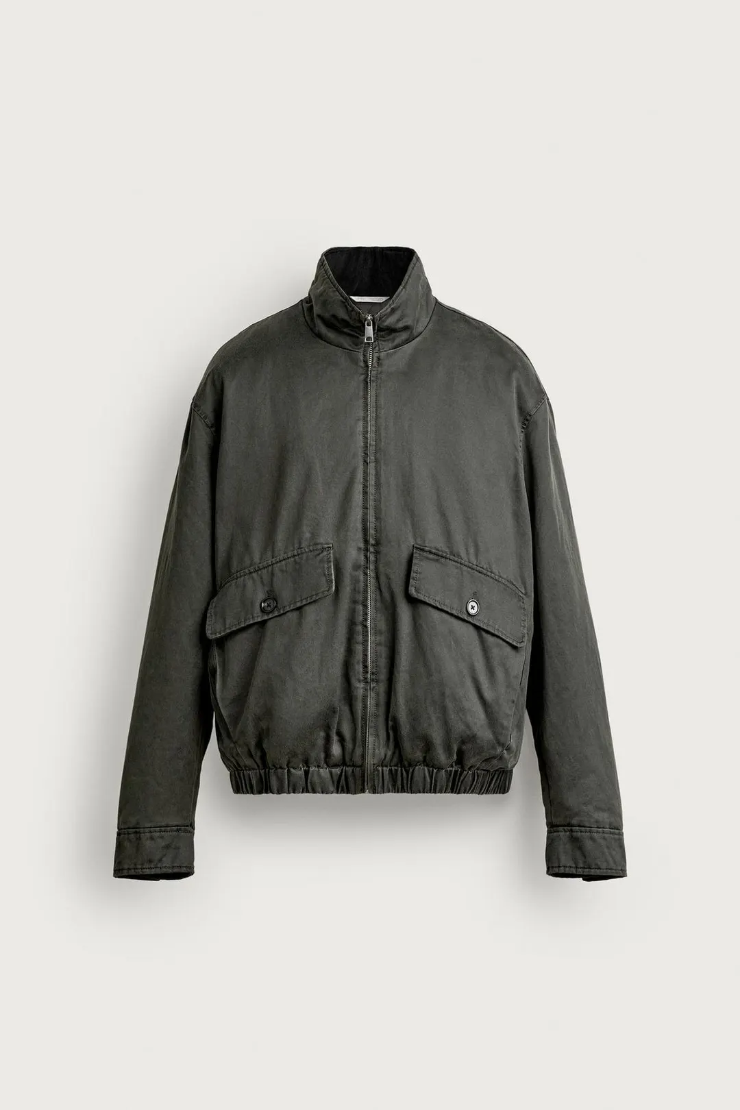 Куртка прямого кроя с вощеным эффектом, Zara