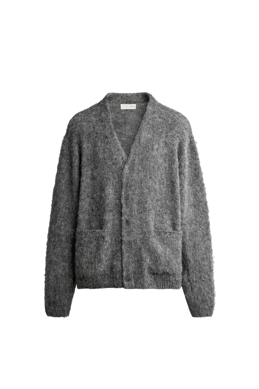 Кардиган стандартного кроя с начесом, Zara