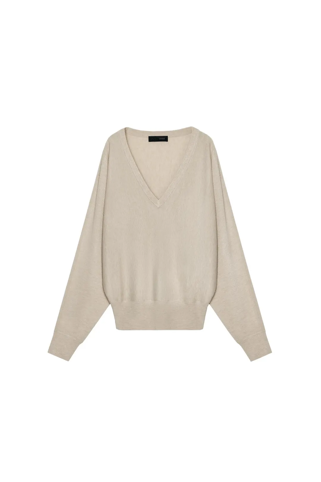Джемпер из смесовой шерсти с V-образным вырезом, Zara