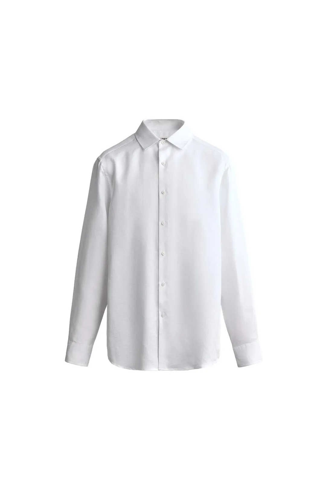 Рубашка прямого кроя из льна и лиоцелла, Zara