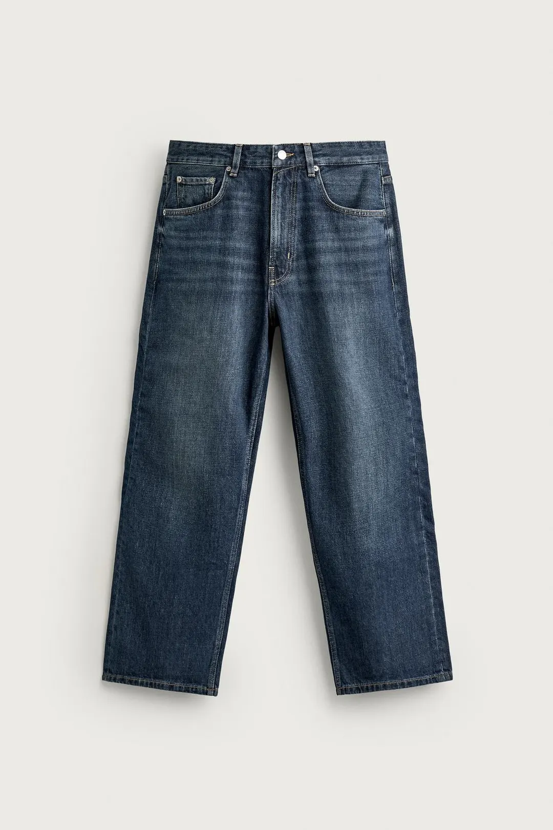 Джинсы укороченные свободного кроя, Zara