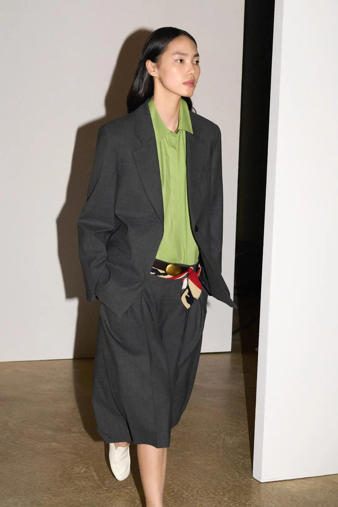 Блейзер прямого кроя из смесовой шерсти ZW Collection, Zara