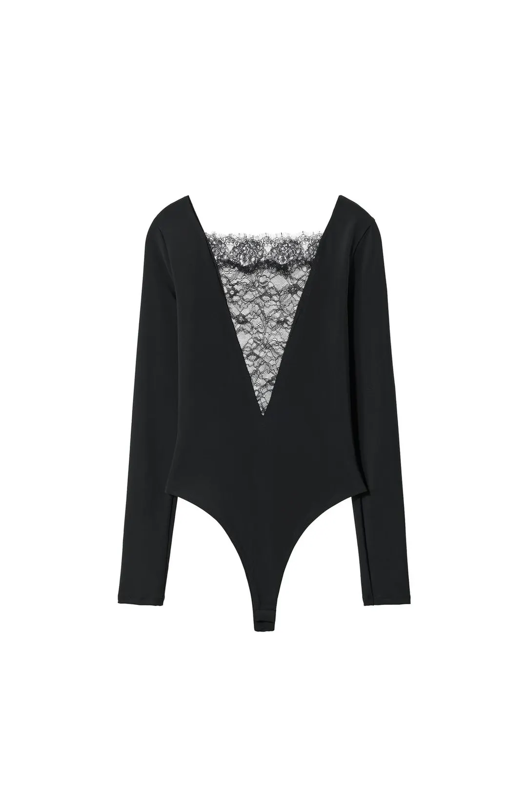 Боди с контрастным кружевом, Zara