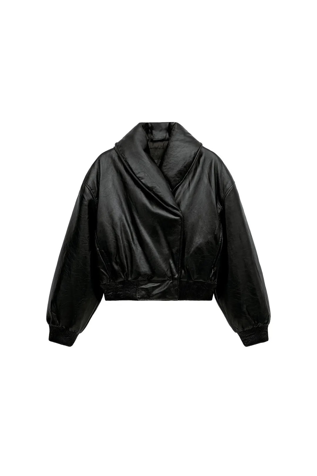 Утепленный анорак под кожу, Zara