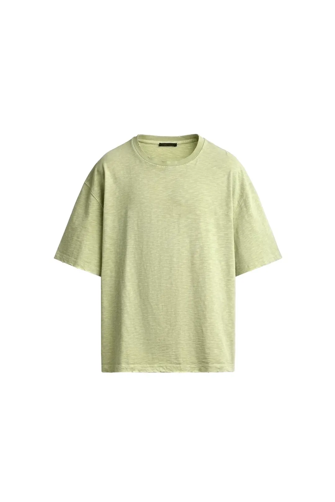 Футболка вареная из меланжевого трикотажа relaxed fit, Zara