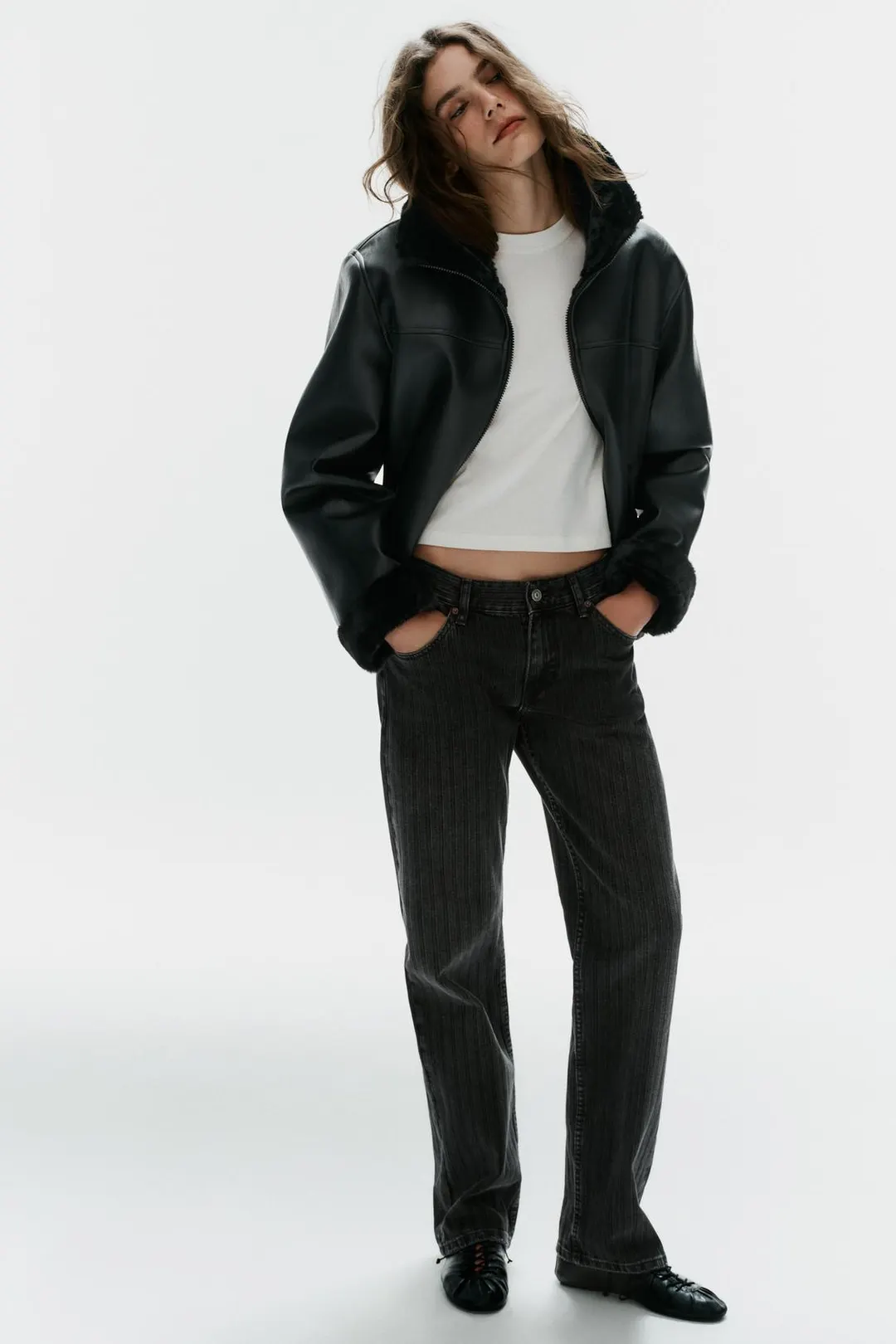 Куртка из двухслойной ткани, Zara