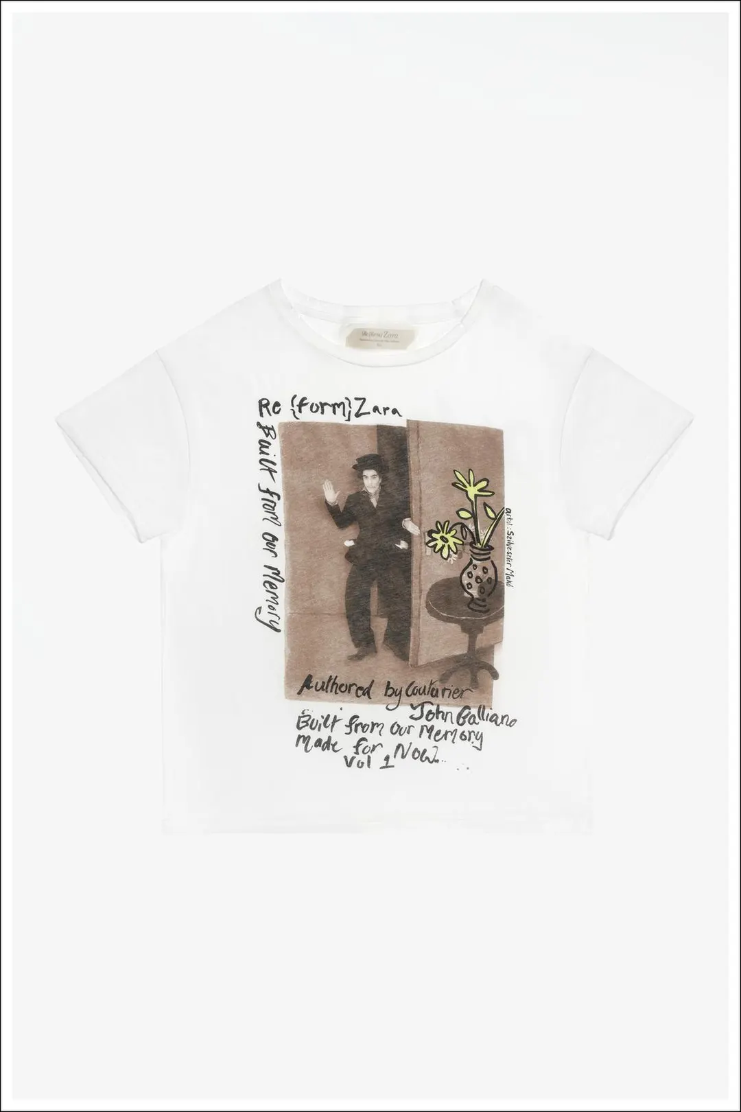 Укороченная футболка с принтом Limited Edition, Zara