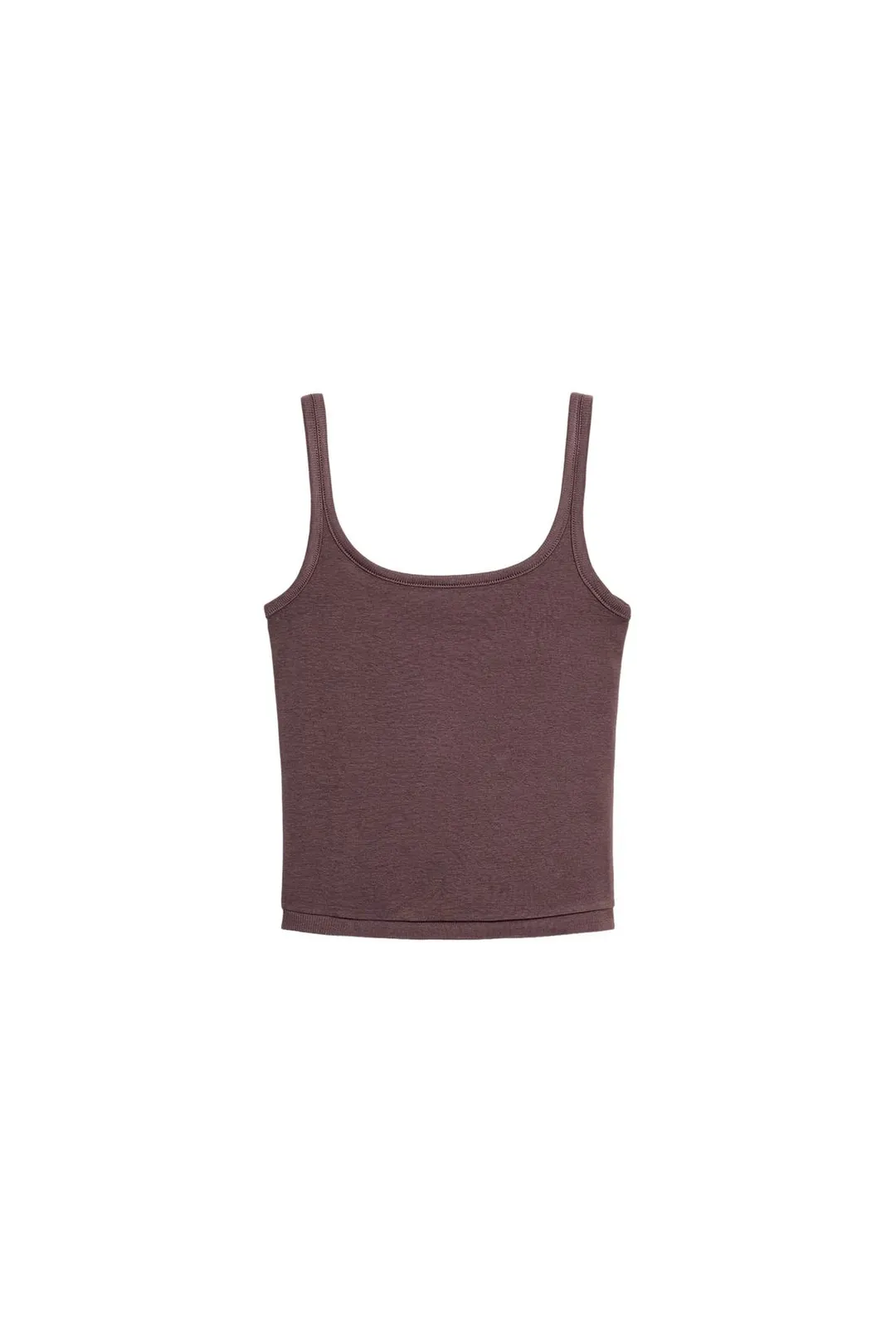 Топ на бретелях из модала и хлопка, Zara