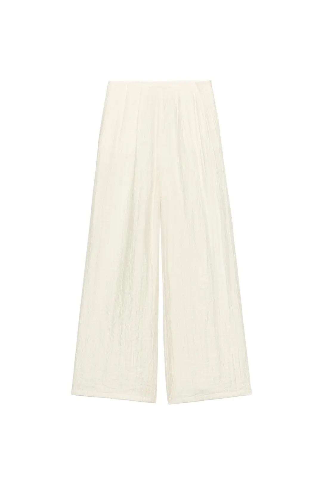 Брюки широкие со складками, Zara