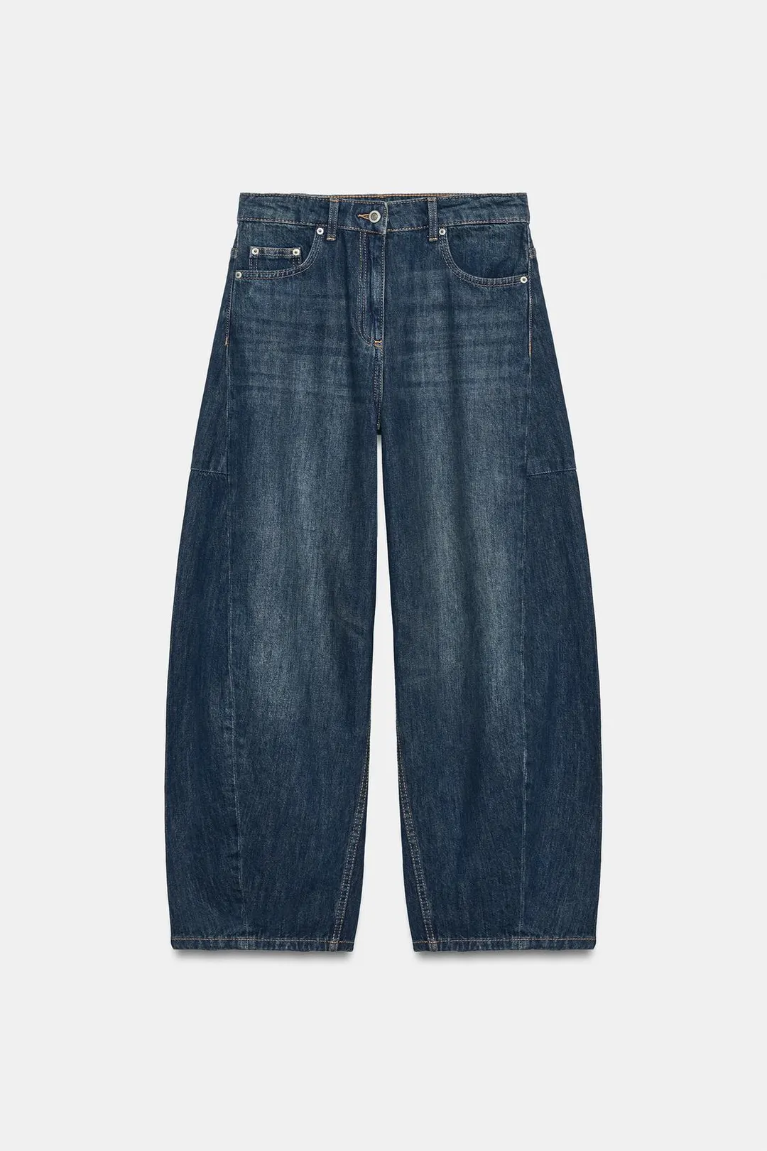 Джинсы-баллоны со средней посадкой ZW Collection, Zara
