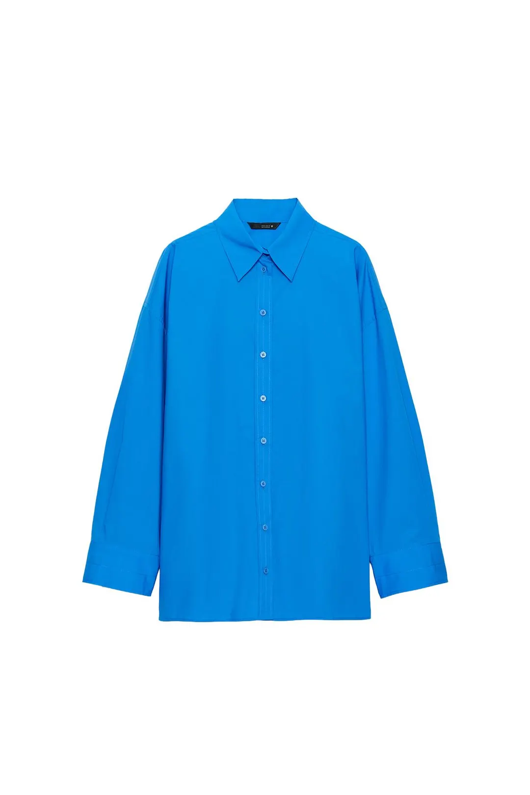 Рубашка оверсайз из поплина, Zara