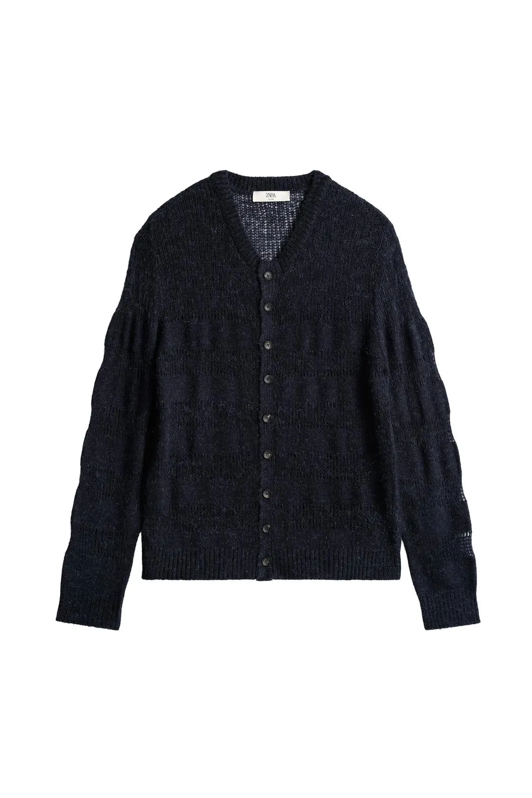 Укороченный ажурный кардиган по фигуре, Zara