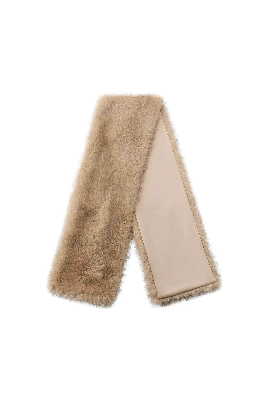 Шарф из искусственного меха с прорезью, Zara