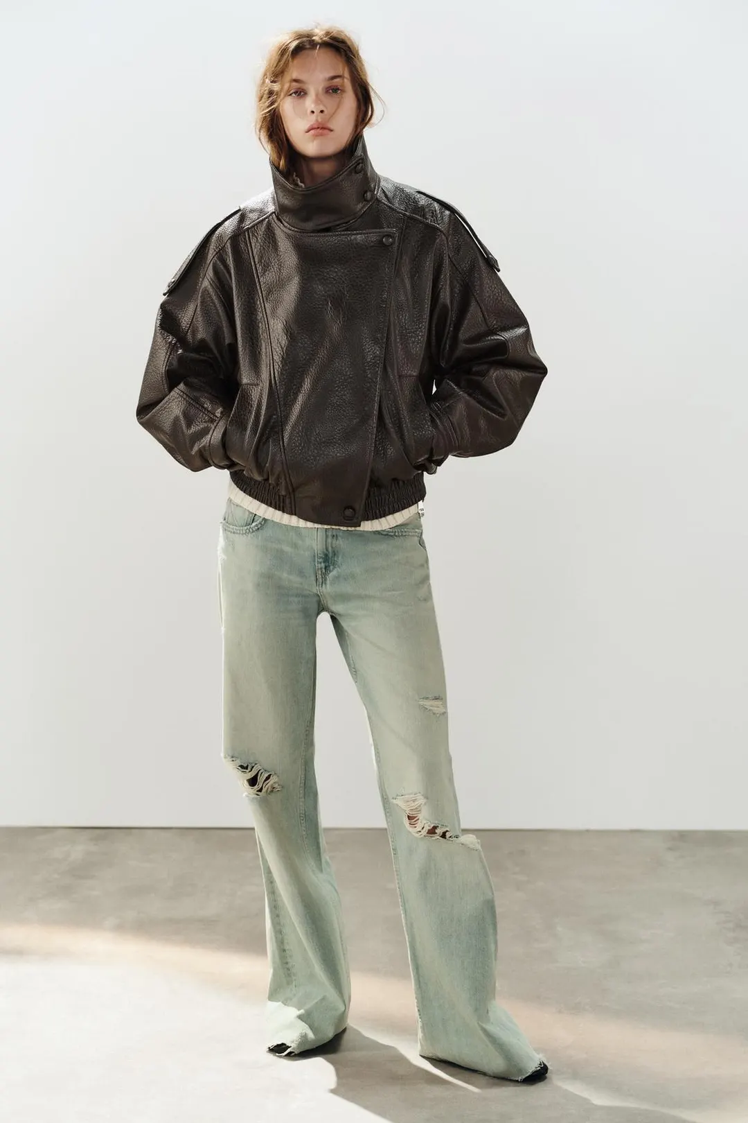 Куртка-косуха под кожу, Zara