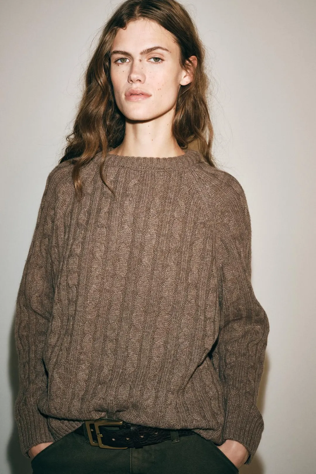 Джемпер с узором косы, Zara