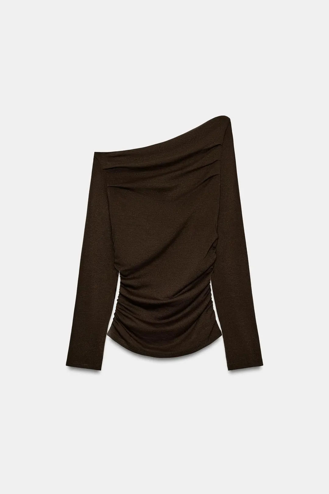 Асимметричный топ с драпировкой, Zara