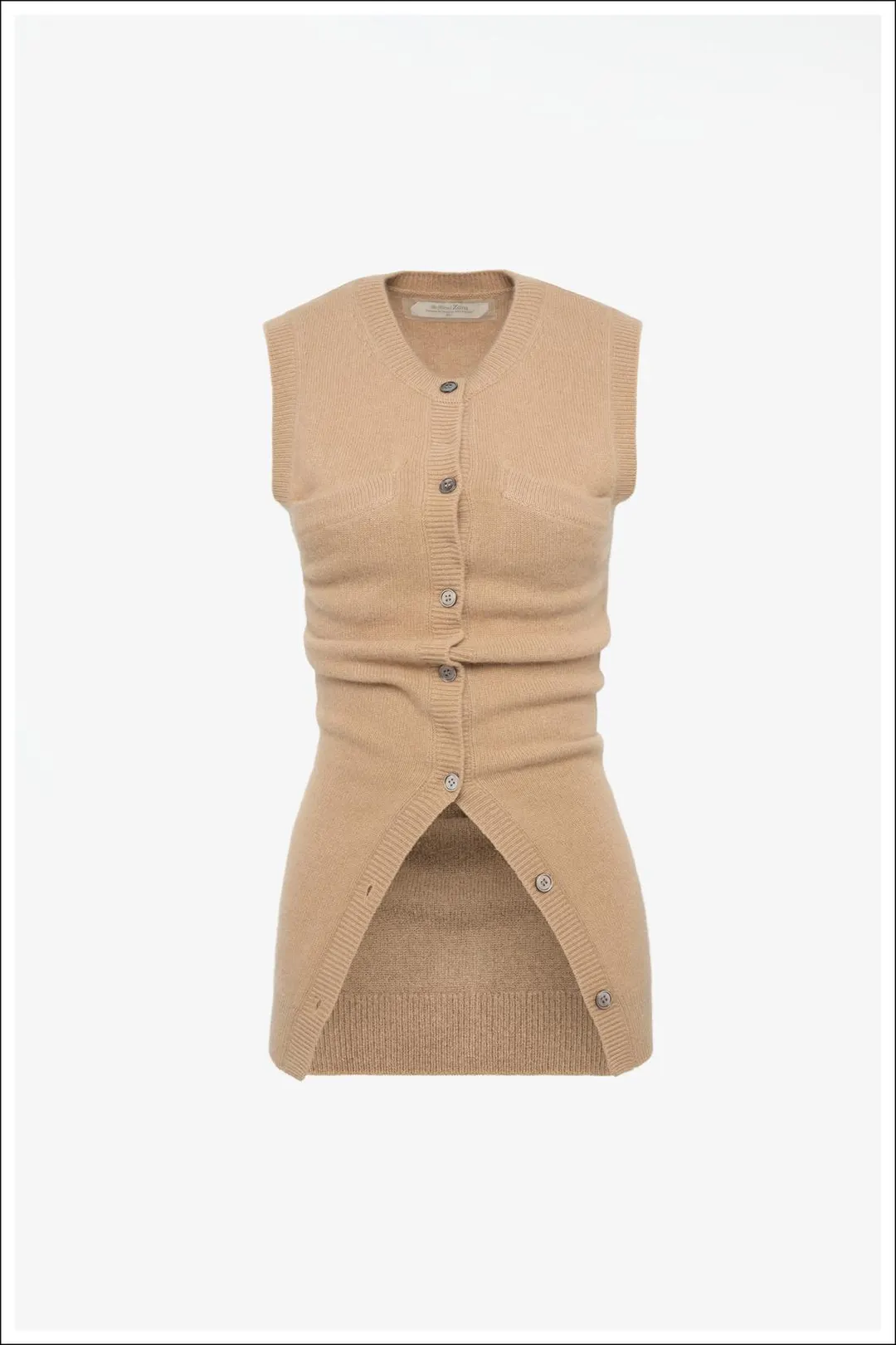 Вязаный жилет из 100% кашемира Limited Edition, Zara