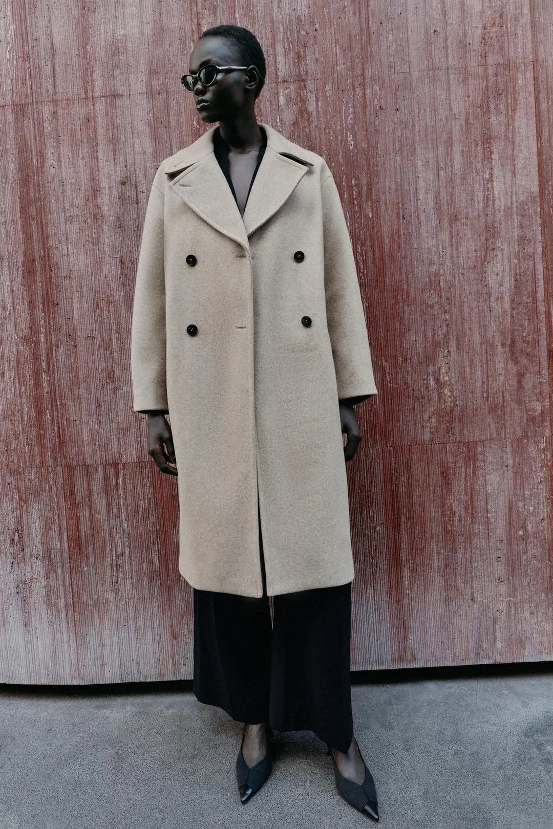 Мягкое пальто оверсайз, Zara