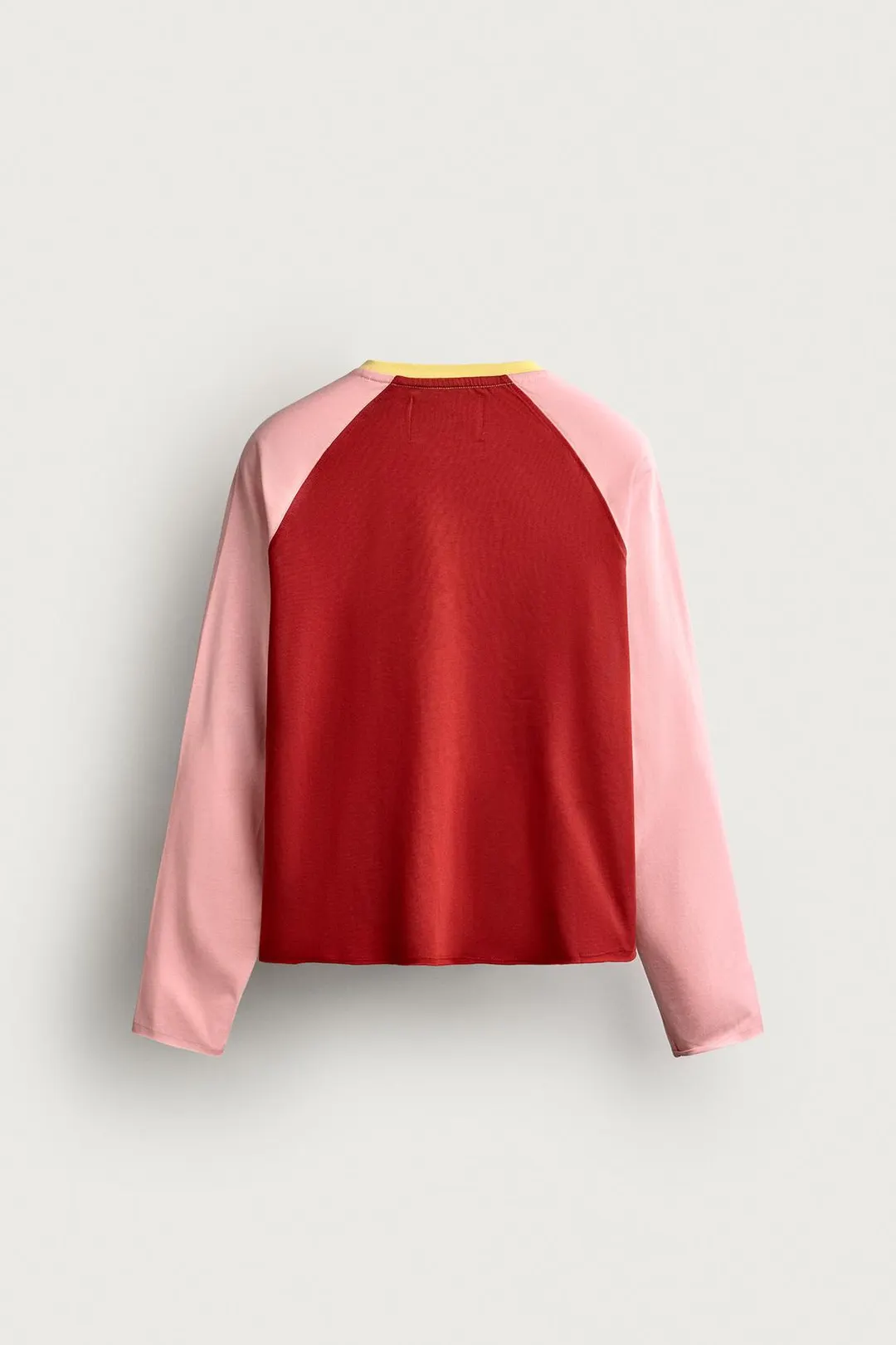 Укороченная футболка в стиле колор-блок, Zara