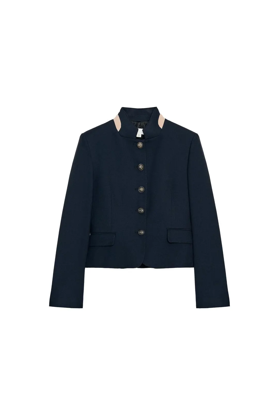 Блейзер с контрастным воротником, Zara