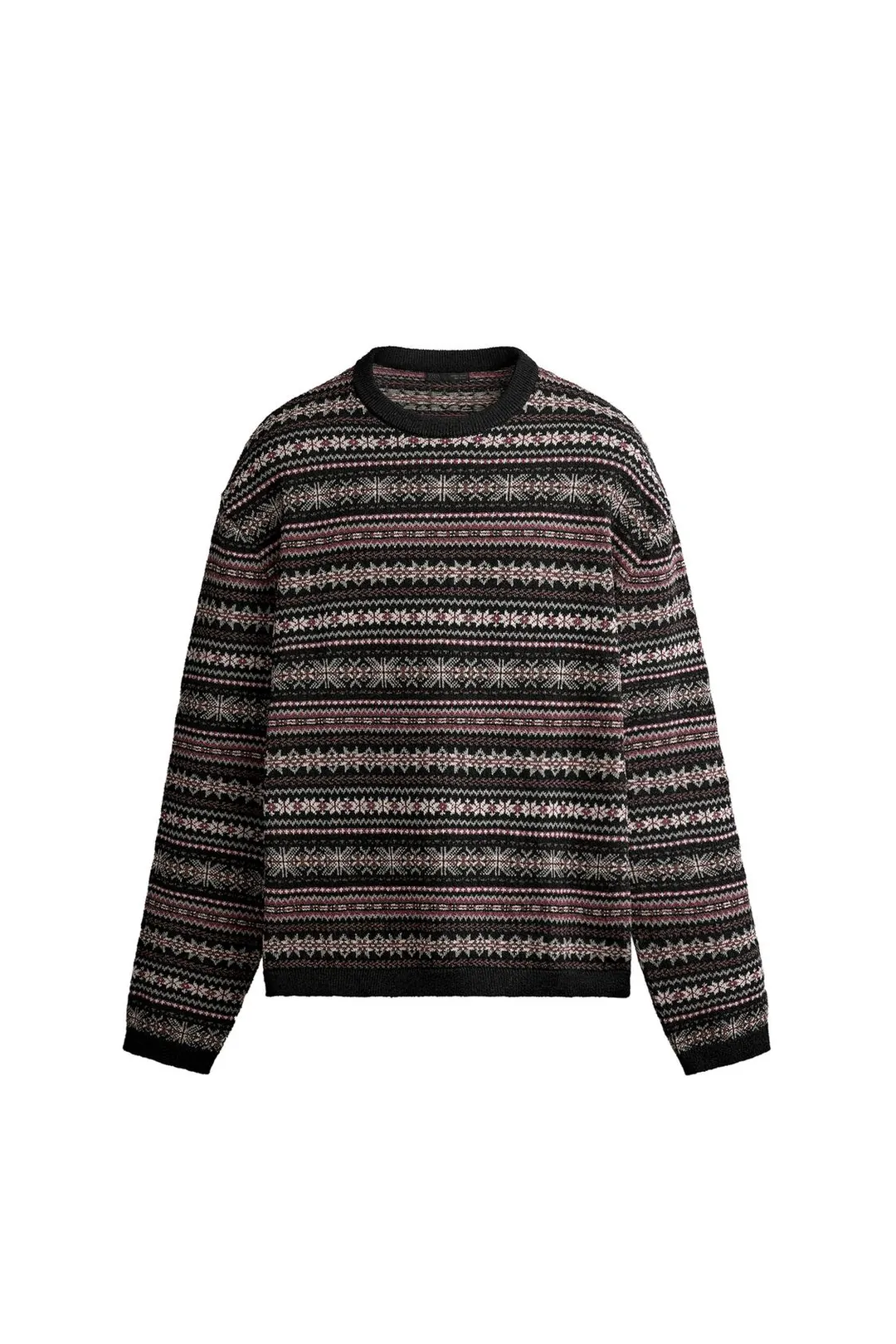 Джемпер жаккардовый с геометрическим узором, Zara