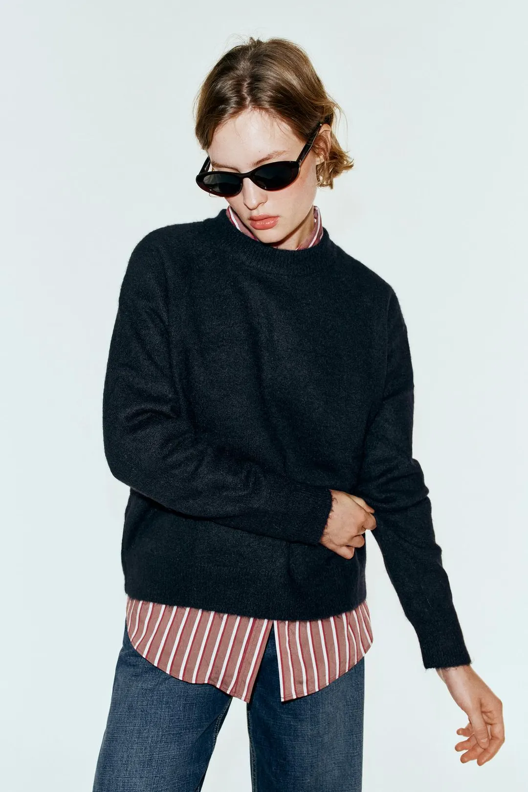 Свитер из смесовой шерсти с альпакой, Zara