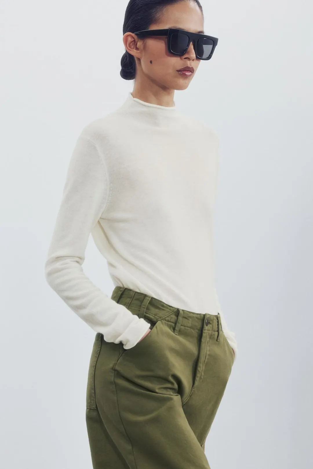 Свитер с высоким воротником из 100% особо мягкой шерсти, Zara