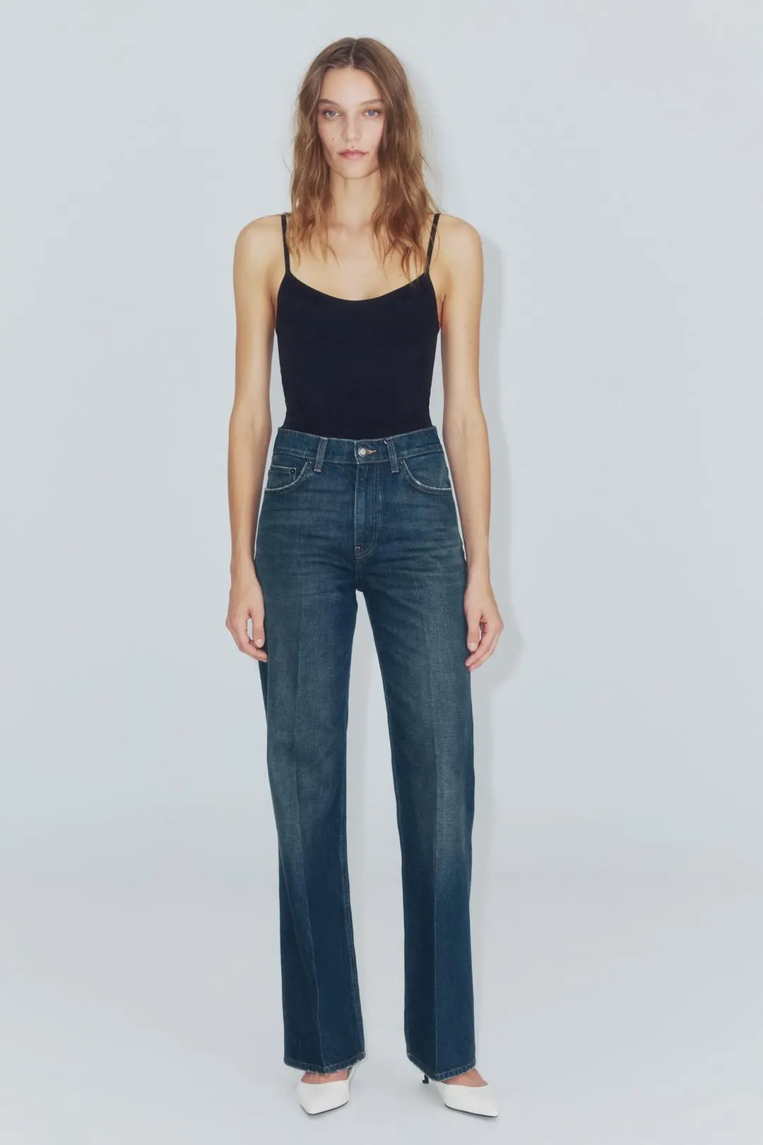 Джинсы ZW Collection расклешенные со средней посадкой, Zara