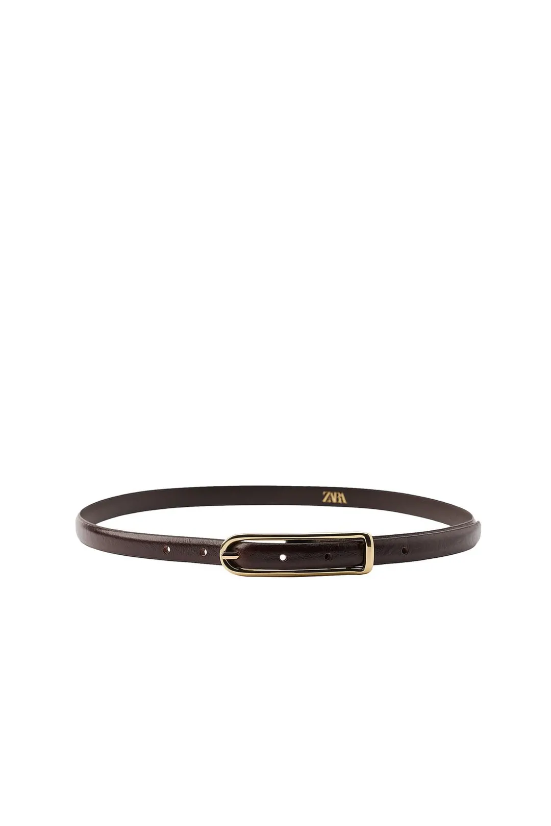 Узкий ремень из 100% кожи, Zara