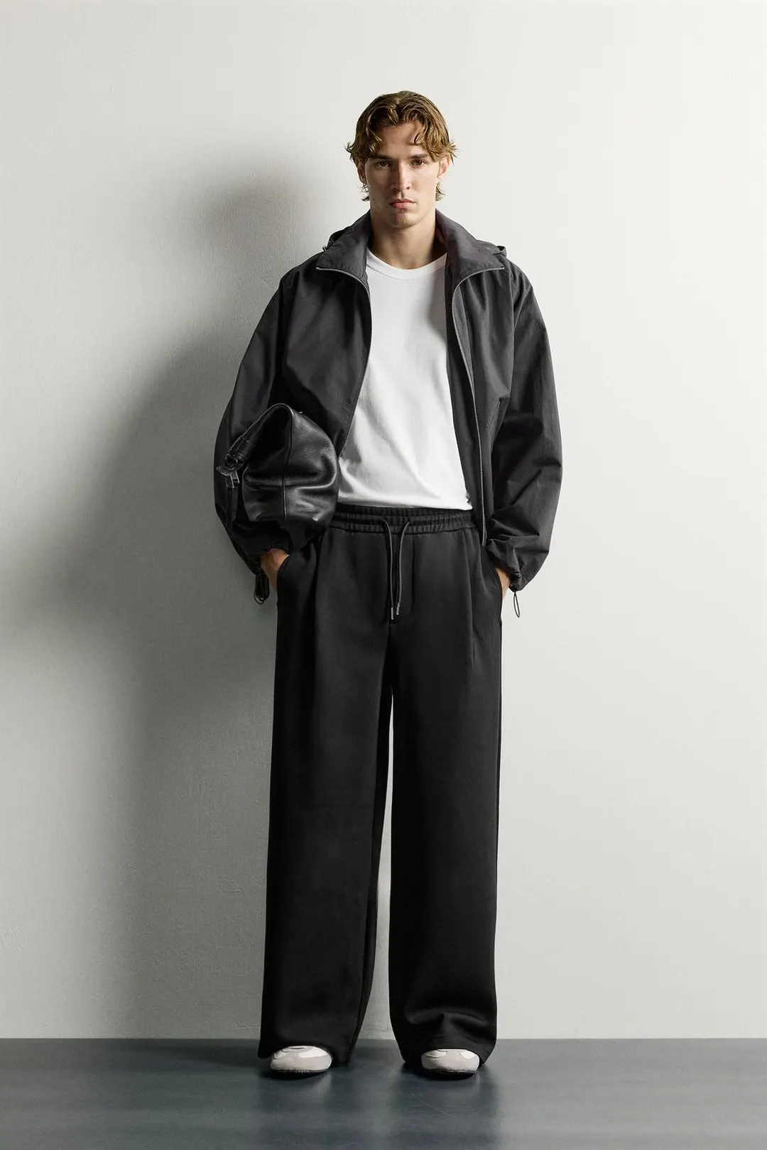 Брюки баллоны со складками, Zara