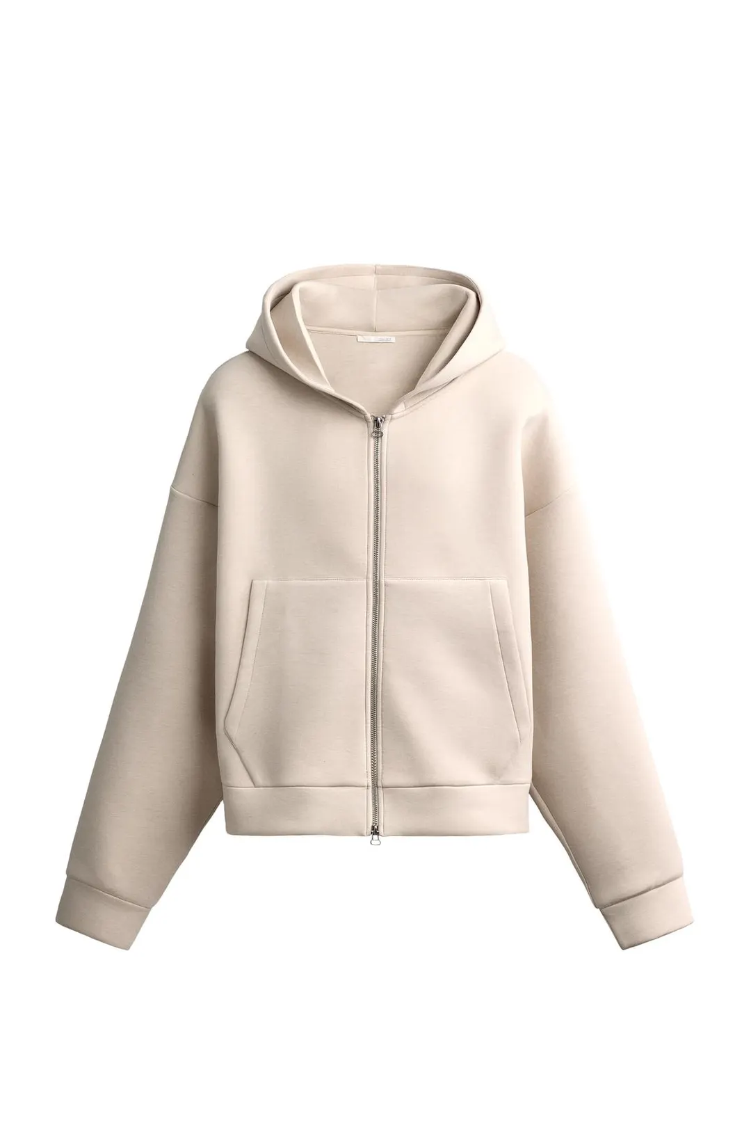 Толстовка из технологичной ткани с капюшоном и молнией, Zara
