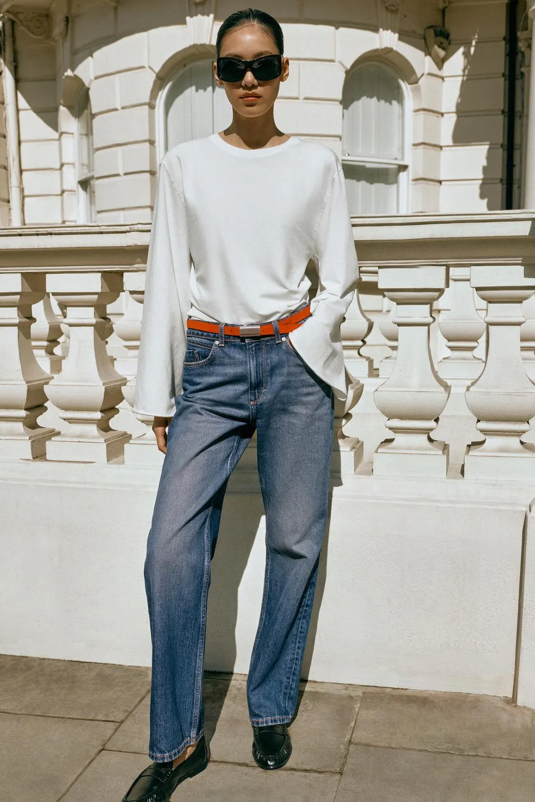 Джинсы классического кроя с высокой посадкой Z1975, Zara